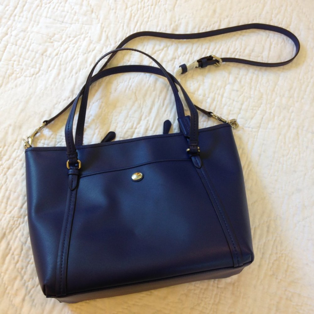 Coach Peyton Tote Blue New Without Tags (F25667)